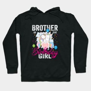 Brother of the Birthday Girl Unicorn Lovers Gift Shirt Hoodie